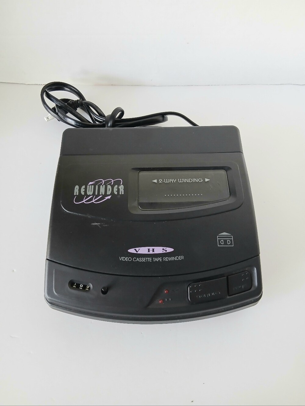 Vintage 2-Way VHS Video Cassette Tape Rewinder & Fast Forwarder